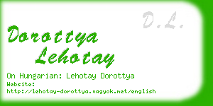 dorottya lehotay business card